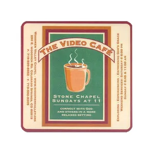 4" Square Full Color Hardtop Coasters