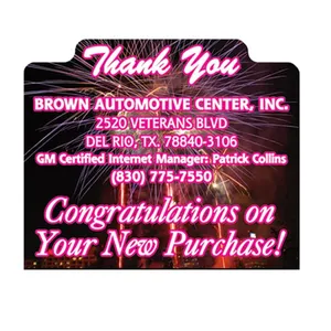 2.5 in x 3 in Thank You Stock Vinyl Magnet - 20mil