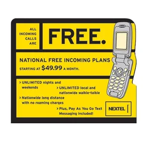 2.5 in x 3 in Cell Phone Stock Shape Vinyl Magnet - 20mil