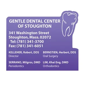 2.5 in x 3 in Tooth Stock Shape Vinyl Magnet - 30mil