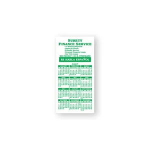 2 in x 4 in Calendar Magnet Custom Imprinted Magnets - 30mil