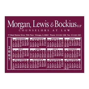 5 in x 7 in Calendar Magnet Custom Imprinted Magnets - 30mil