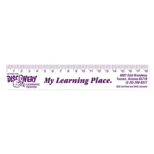 Polystyrene Ruler (1 1/4 in x 7 1/4 in)