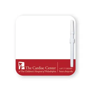 8 in x 8 in Square Custom Printed Memo Board with Magnets or Tape