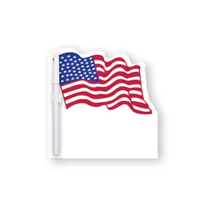 8 in x 8 in American Flag Memo Board with Magnets or Tape