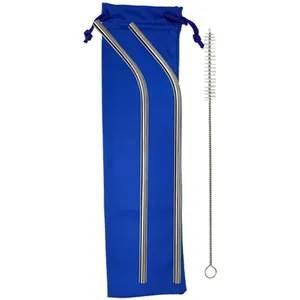 Stainless Steel Curved Straw Kit
