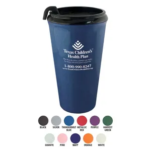 Mugs 16 Oz. Infinity Tumbler Mug with Spill-Resistant Lid
