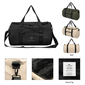 Hudson rPET Leatherette Duffel Bag