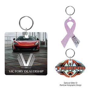 Acrylic Key Tag Custom Shape 4\"