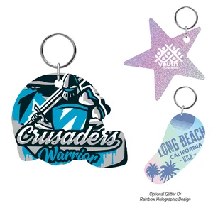 Acrylic Key Tag Custom Shape 6\"