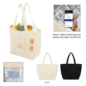 Aware 8 oz. 20 Can Recycled Cotton Cooler Tote Bag