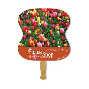 Deluxe Hand Fan - Hour Glass