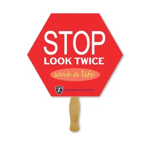 Deluxe Hand Fan - Stop