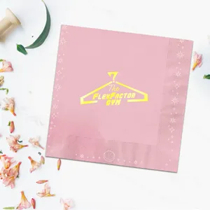3-ply Foil Stamped Beverage Napkins