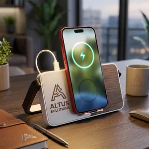 Chi-Charge Phone Stand with Warm Light Lamp