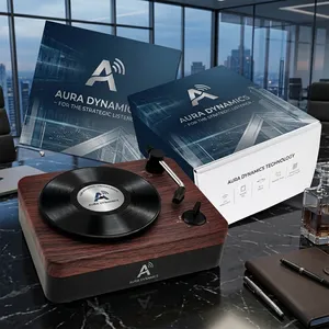 Turntable Wireless Speaker with Custom Record Envelope