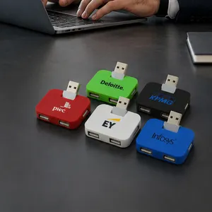 Rectangle 4-Port USB Hub