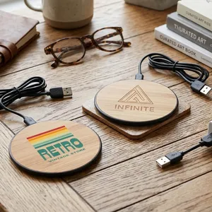 Chi-Charge Pad Bamboo or Wood Wireless Charge Pad