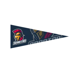 4" x 10" Full Color Felt Pennant - with Strip