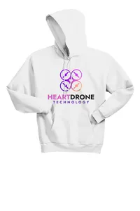 Hanes P170 - White Hoodie - Full-Color Imprint