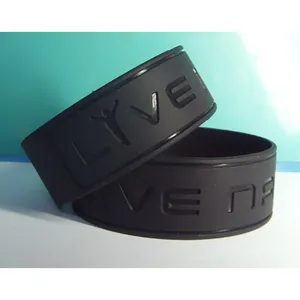 Debossed 1" Inch Custom Silicone Wristbands 10 Days