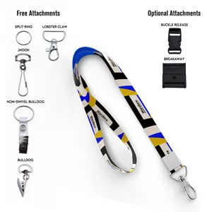 5/8" DYE SUBLIMATED LANYARD
