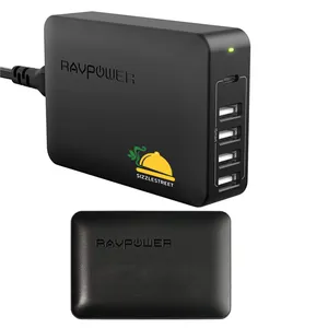 Power 60W 5-Port USB Desktop Charging Station with Power Delivery (PD) Port
