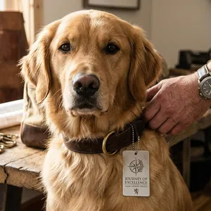 Aluminum Dog Tag (photo-Etched) With 23" Ball Chain