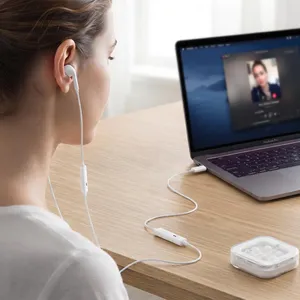 Wired Type-C Earbuds With Microphone