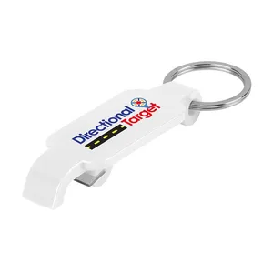 Slim Bottle Opener with Split Ring