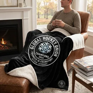 Full Color Sherpa Blanket 50" x 60"