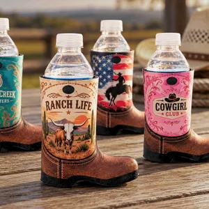Full Color Boot Can Cooler