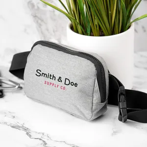 Heathered rPET Belt Bag with Adjustable Strap