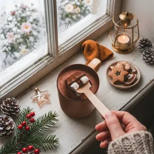 Milk Chocolate Marshmallow Stirring Spoon