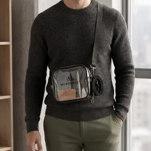 Clear PVC Crossbody Bag
