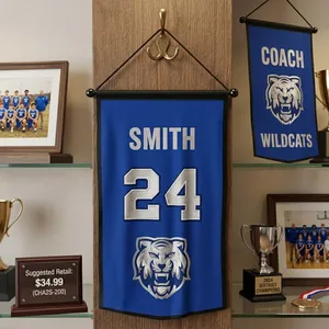Championship Banner 13.5" X 8" 2 Sided