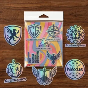 5 Pack of Glitter Stickers