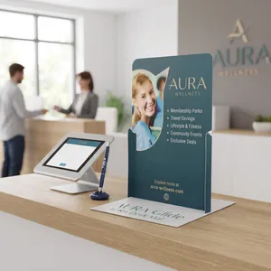 8.3" x 11.7" Suction Tabletop Display