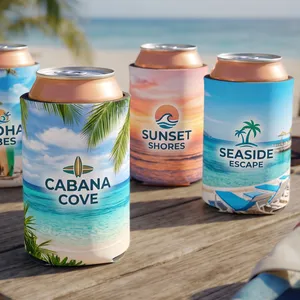 Full Color Premium Foam Collapsible Can Coolers