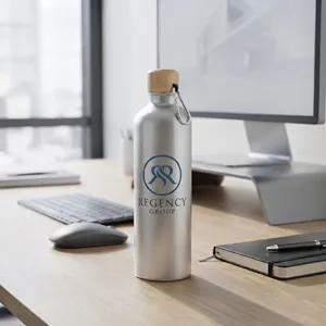 25 Oz. Aluminum Bottle with Bamboo Lid