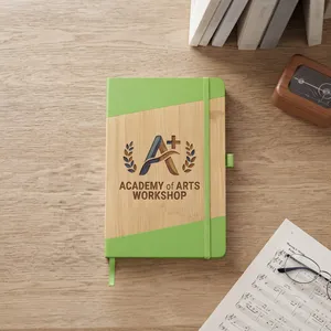 Bamboo-Look Journal with Strap Closure