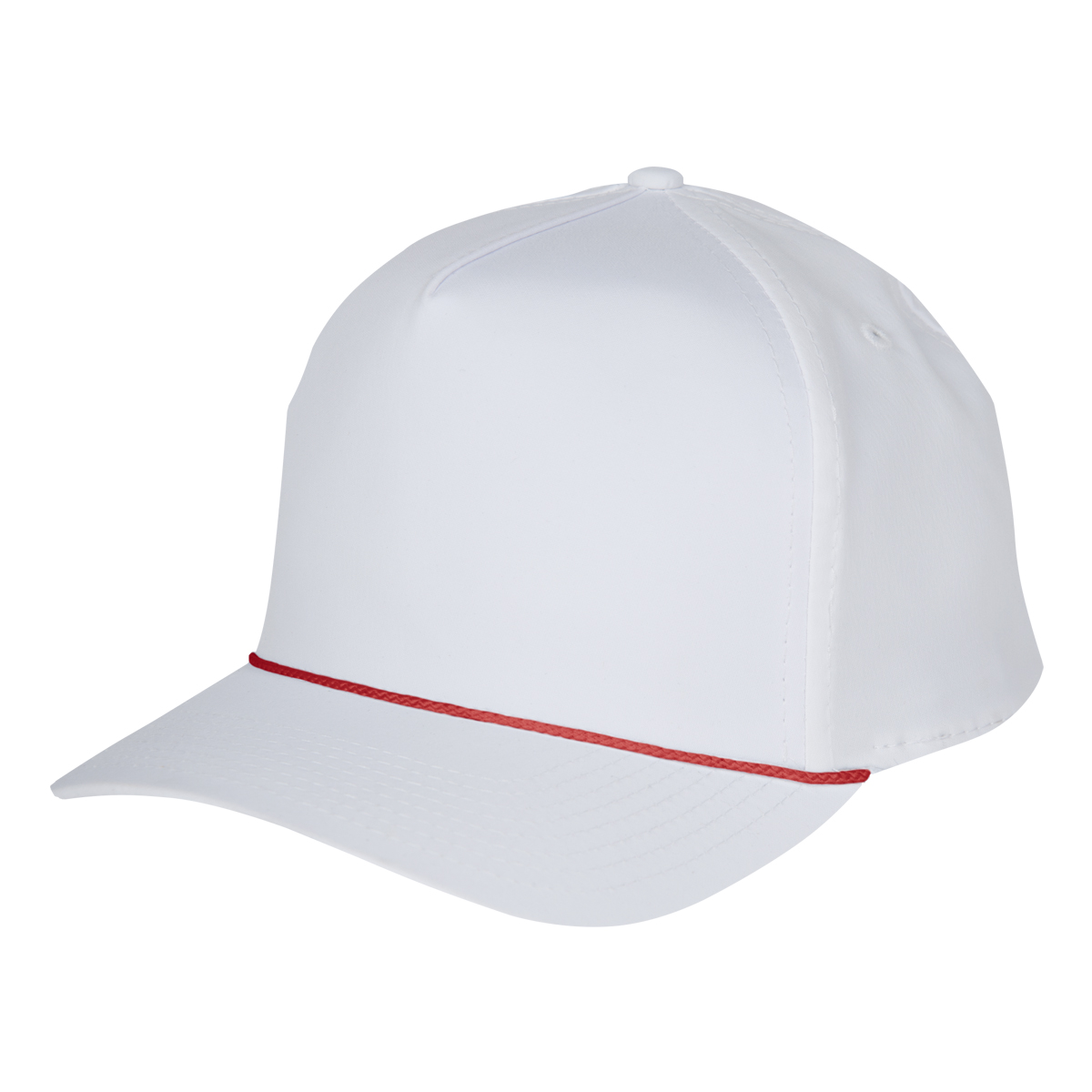 WHITE WITH RED