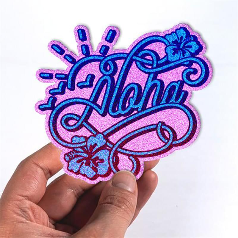 Custom Die - Cut Glitter Stickers