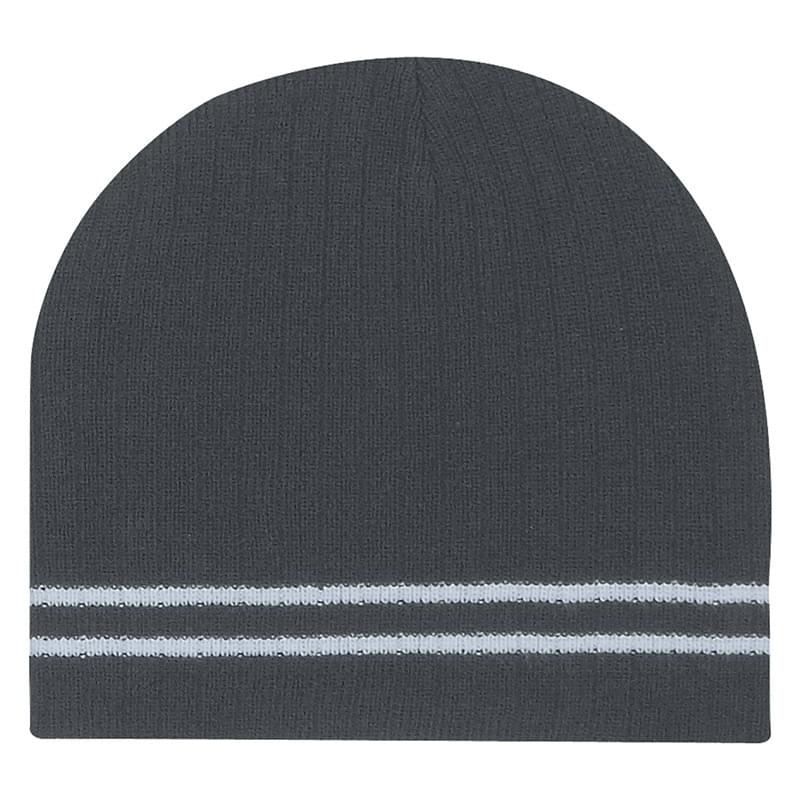 Double Stripe Knitted Beanie 3