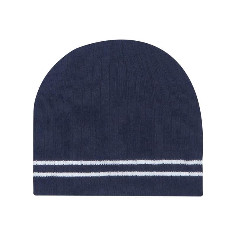 Double Stripe Knitted Beanie 4