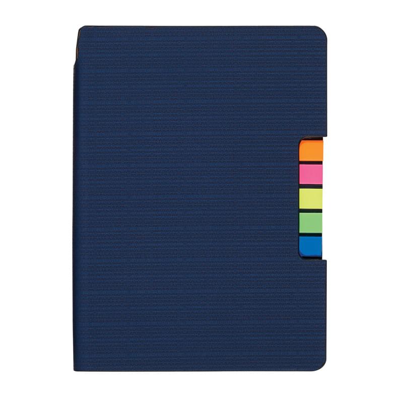 Journal Notebook with Neon Sticky Flags