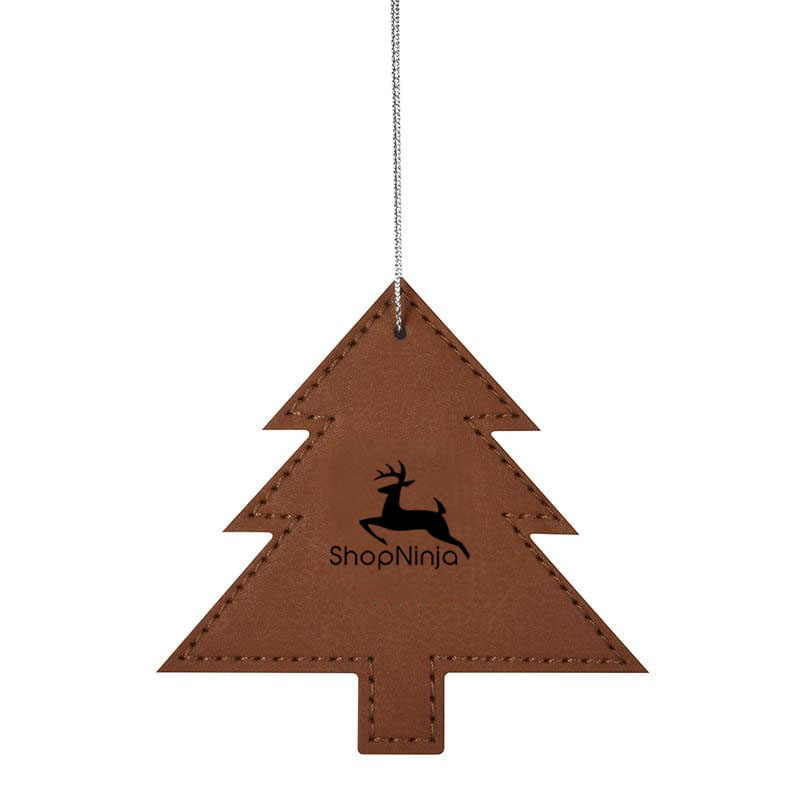 Tree-Shaped Leatherette-Made Ornament