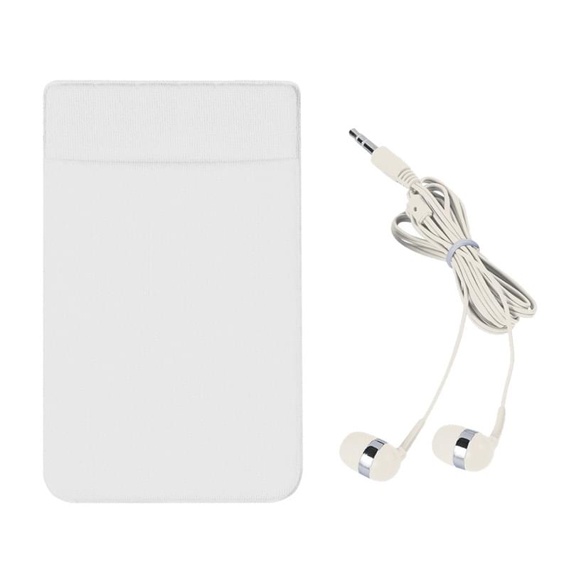 Attachable Card and Earpiece Holder