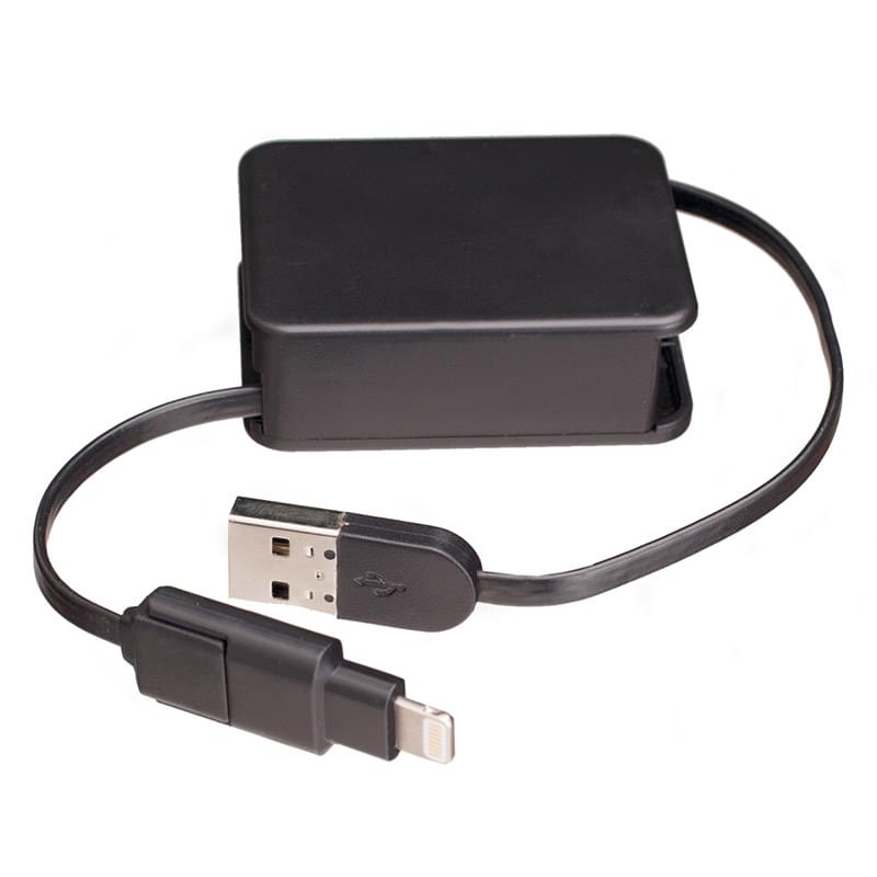 Retracting Two-Way Charging Cord 2