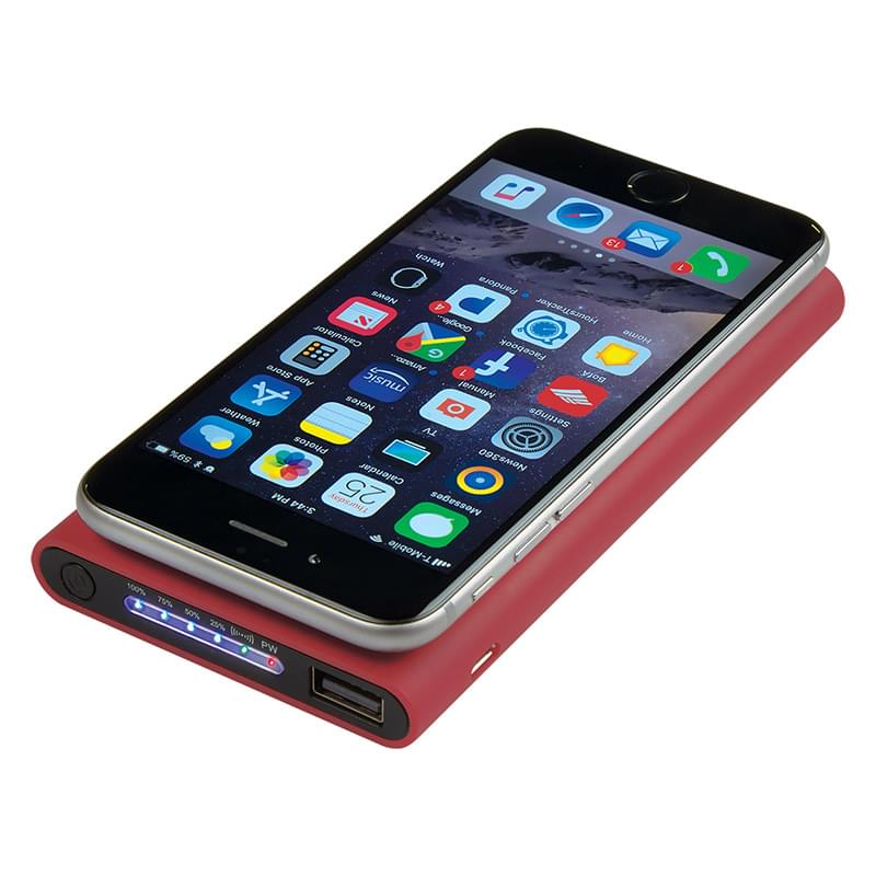 Compact Wireless-Charging Power Bank with Suction Cups 1